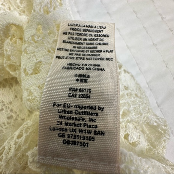 Free People Holy Mountain Mini
Floral Crochet Dress Ivory 
Cottagecore Coquette - Picture 10 of 13